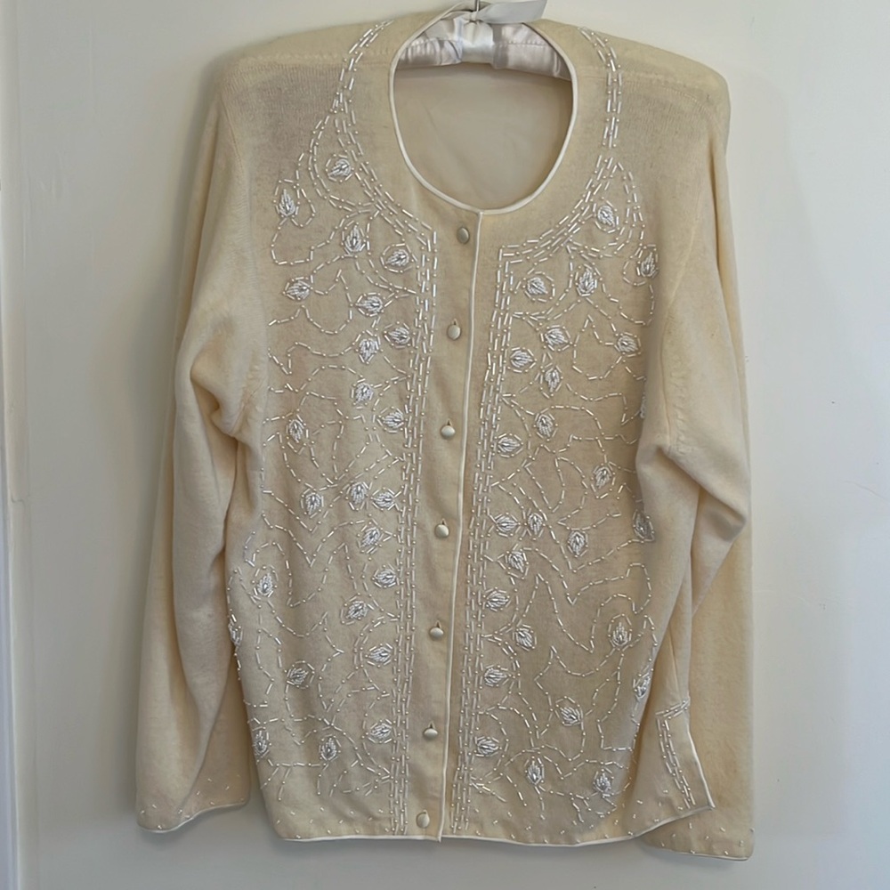 VINTAGE Beaded Sweater